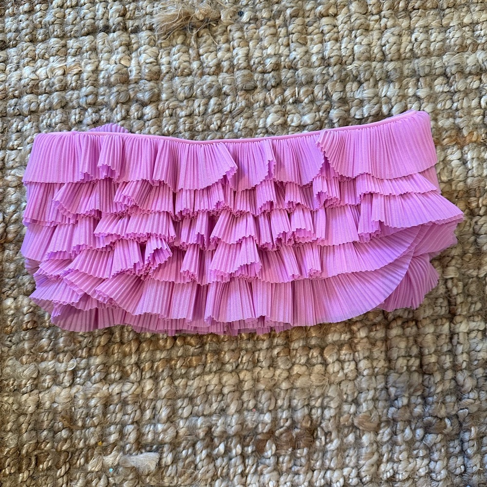 NEVER WORN Zara Strapless Ruffle Top